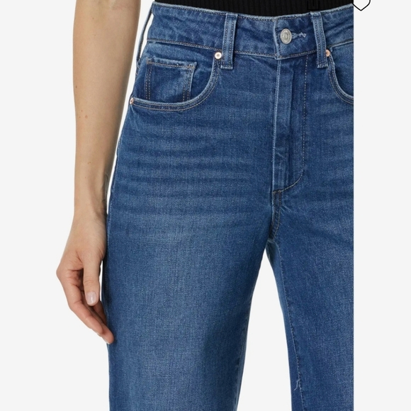 Paige Sasha 32 Wide Cuff Ladies High Rise 23 Medium Wash EUC - Picture 4 of 14